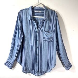 Billy T women's Striped Chambray button up shirt